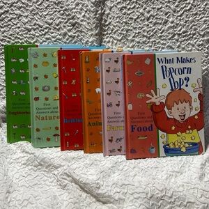 1st Questions Vintage Children’s Set of 6 Books Pre-owned Great Condition Lot